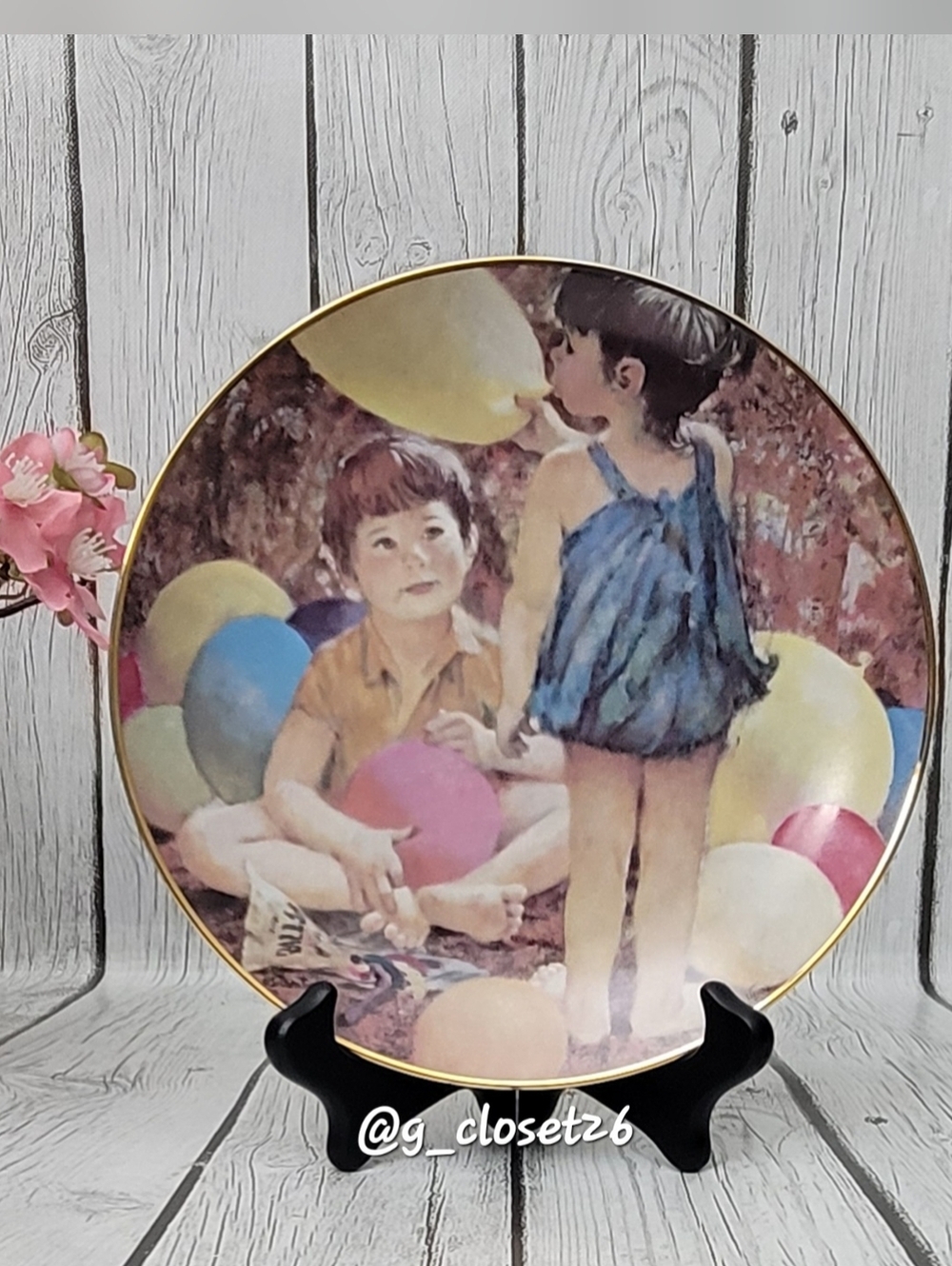 1984 The Hamilton Collection "Balloon Carnival"  Plate